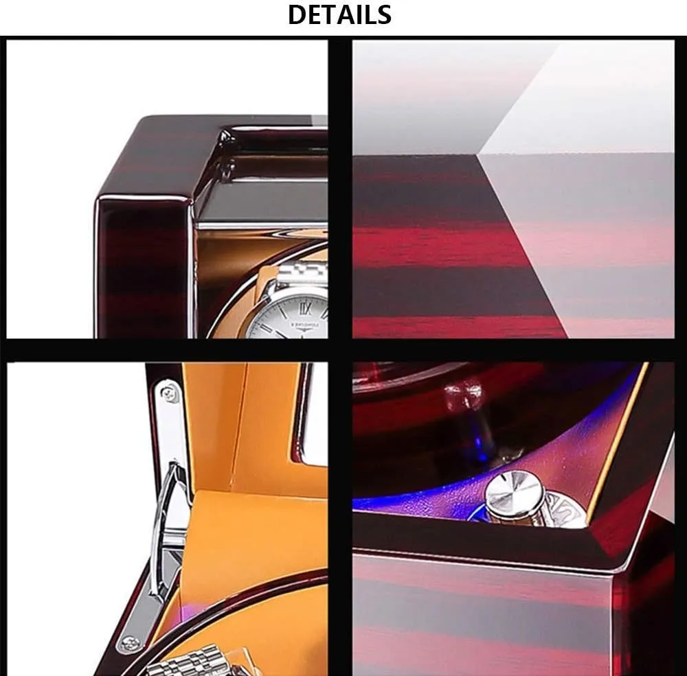 Super Quiet Motor, 4 Rotation Modes Accessories,E Automatic Single Watch Winder Box, Flexible Plush Pillow, Wood Shell Piano Paint tavern afford site locality asymmetrical Exterior, 