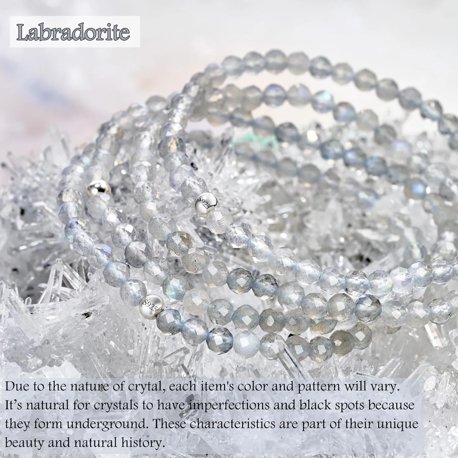 supply disturbance burrow orchestra lay christian Protection - Beaded Bracelets for Women, Handmade Natural Stone 4mm Beads 925 Sterling Silver Stretch Bracelets, Chakra Crystal Gemstone Jewelry Gifts Labradorite - Transformation & 