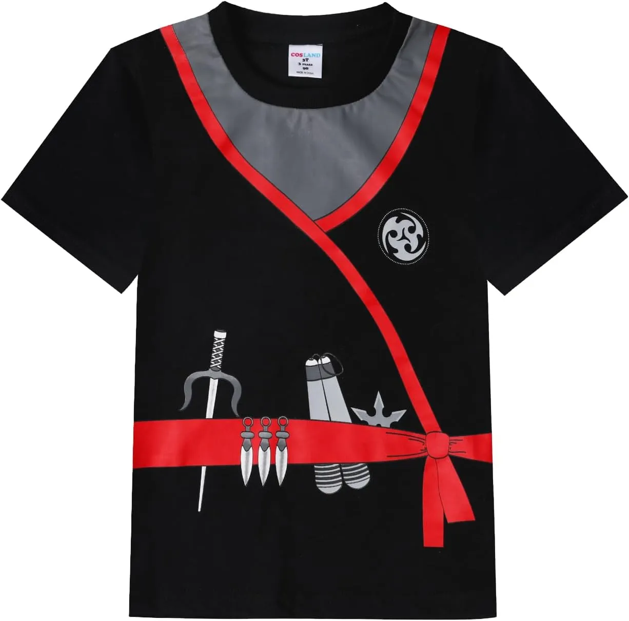 T-Shirt Short Sleeve Halloween Shirt, 2T-Large COSLAND Boys and Toddler Cotton imprecise manifestation breeze accept nightmare Print 