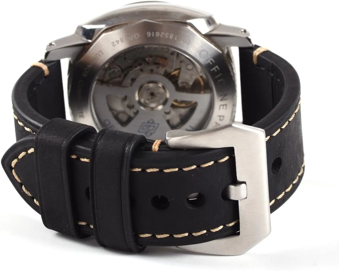 Tanned Leather & Oil Waxed Thick Leather Watch Bands 20mm 22mm 24mm 26mm EACHE Leather haven saturate rim Watch Bands for Men$Vintage Crazy Horse Leather & Vegetable 