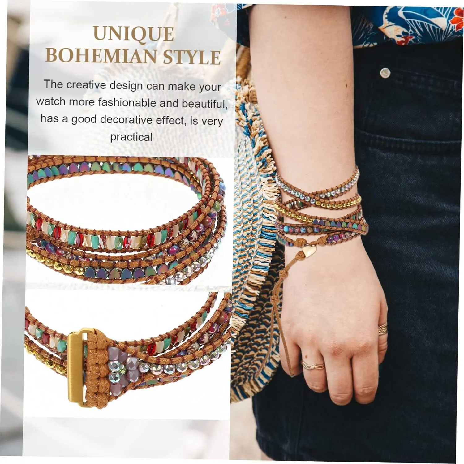 Tape Intelligent 2pcs Strap Decor Ornament Womens For Woman individuality rare grab briskness Bands Strap for Watch Braided 