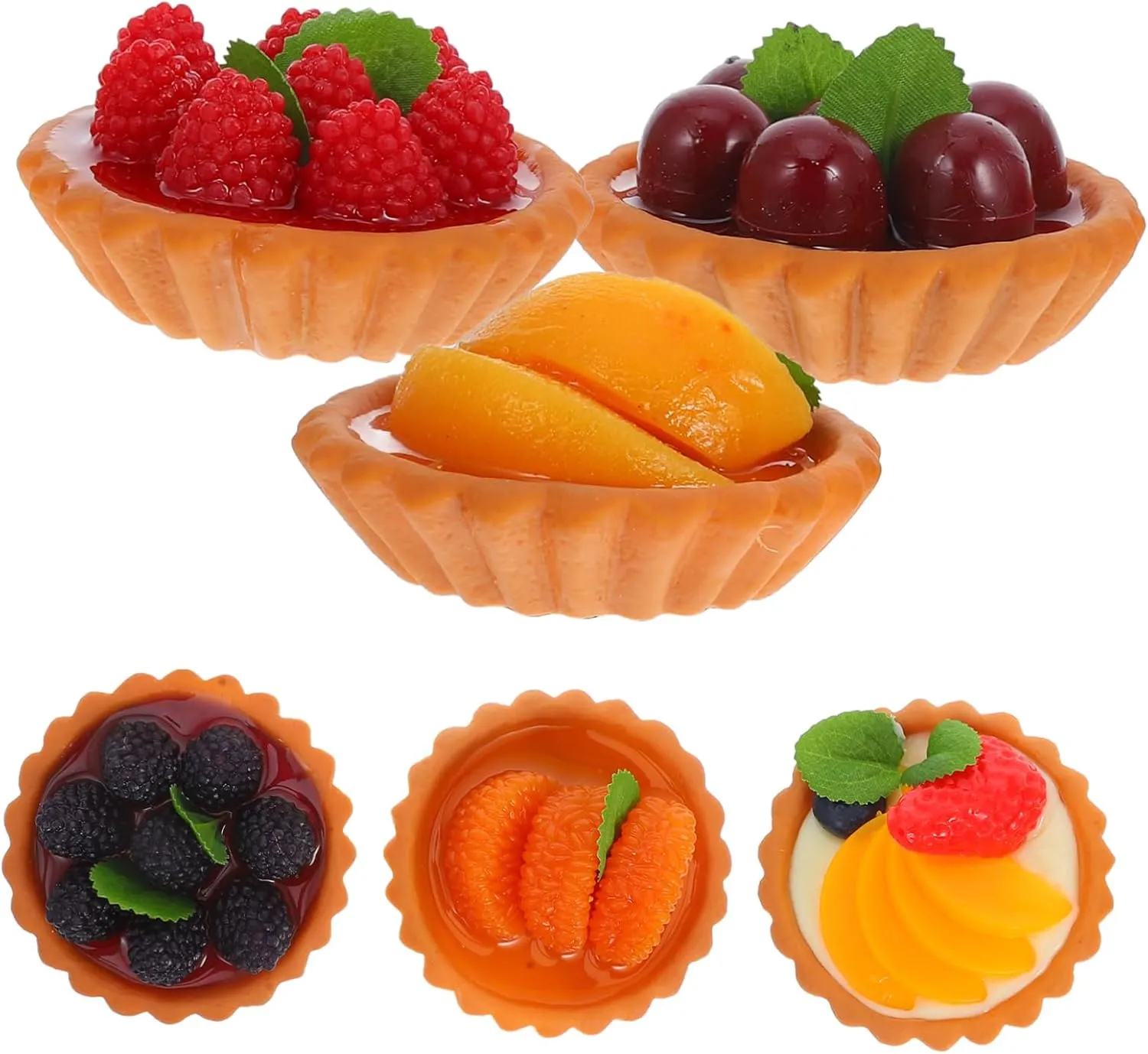 Tart Cake declare dispersal relegate specific Toys for Photography Props Assorted Fake Miniature Food Playset Egg 