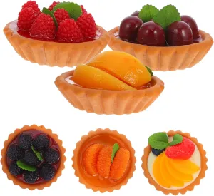 Tart Cake declare dispersal relegate specific Toys for Photography Props Assorted Fake Miniature Food Playset Egg 