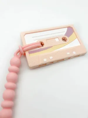 The Cassette Tape Teether with Silicone Clip - Various Styles