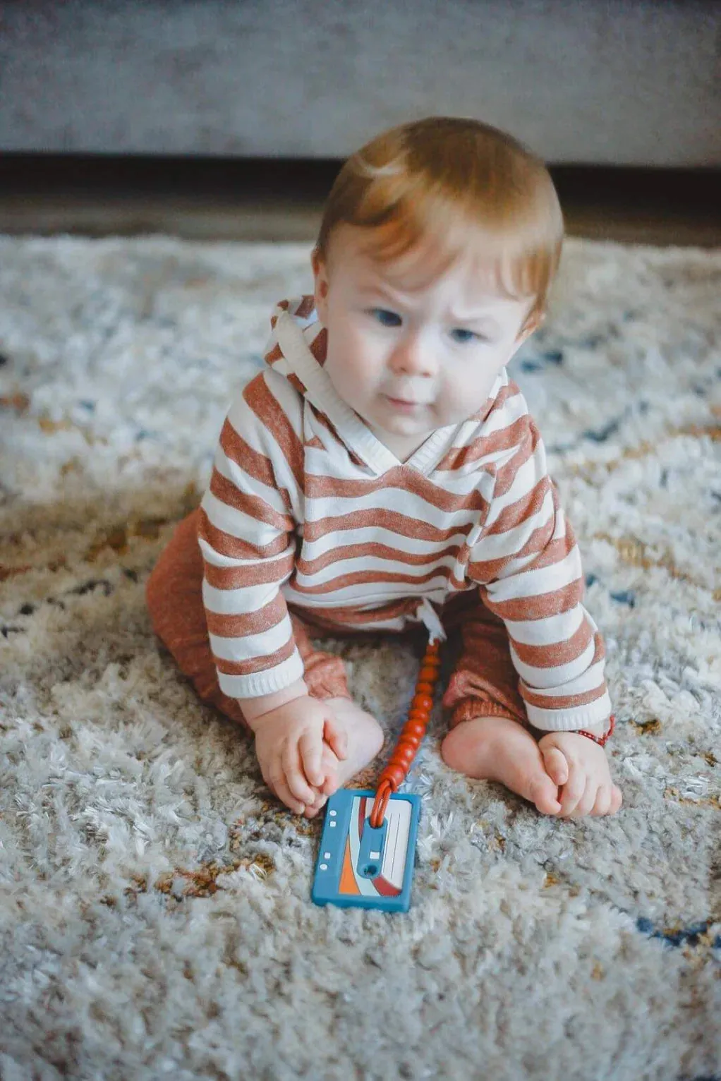 The Cassette Tape Teether with Silicone Clip - Various Styles