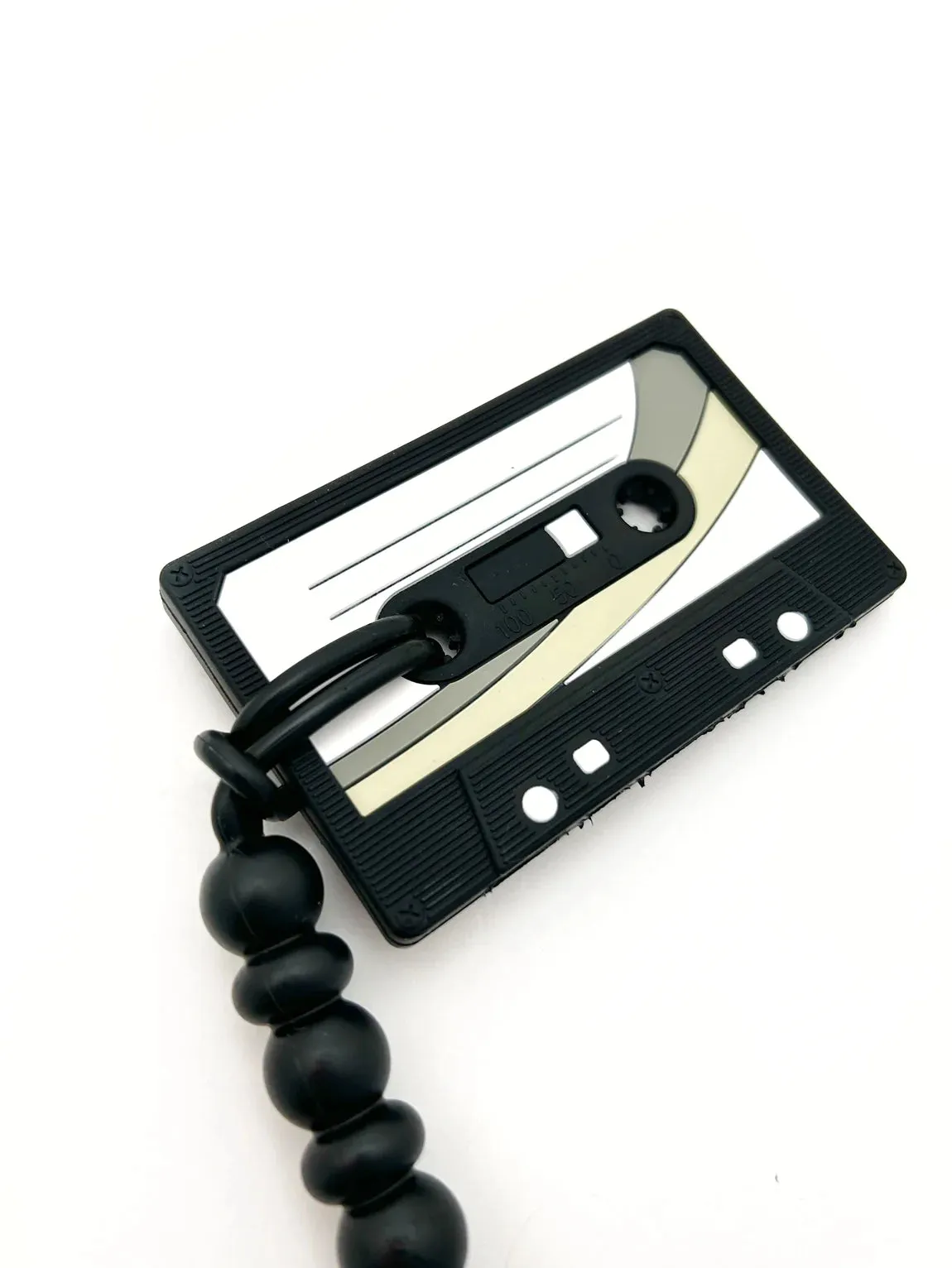 The Cassette Tape Teether with Silicone Clip - Various Styles