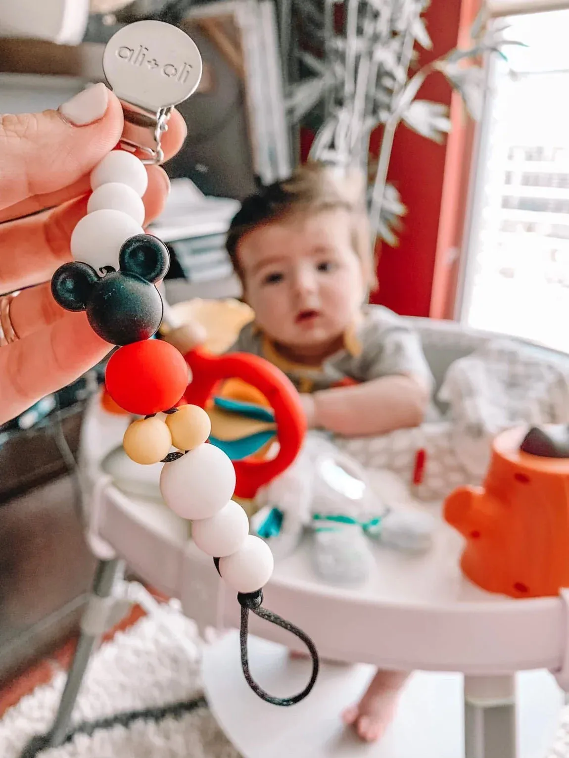 The Mouse Silicone Pacifier Clip