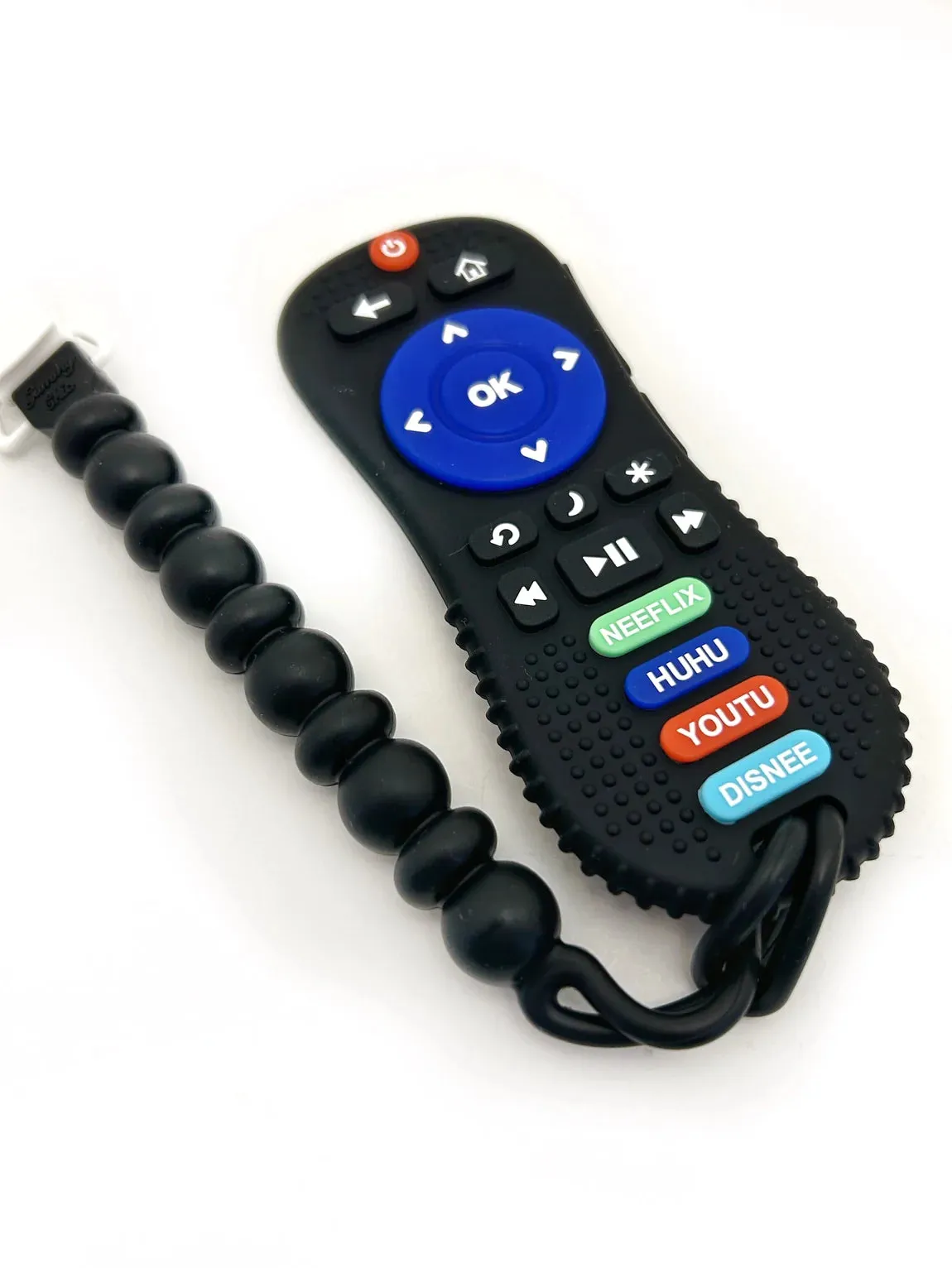 The Remote Control Teether with Silicone Clip