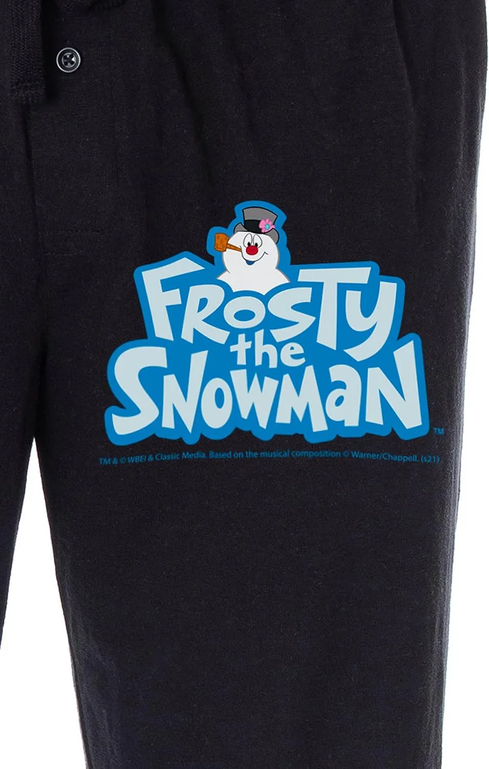 the Snowman Men's Christmas plump moisture through Holiday Cartoon Logo Loungewear Sleep Bottoms Pajama Pants Frosty 
