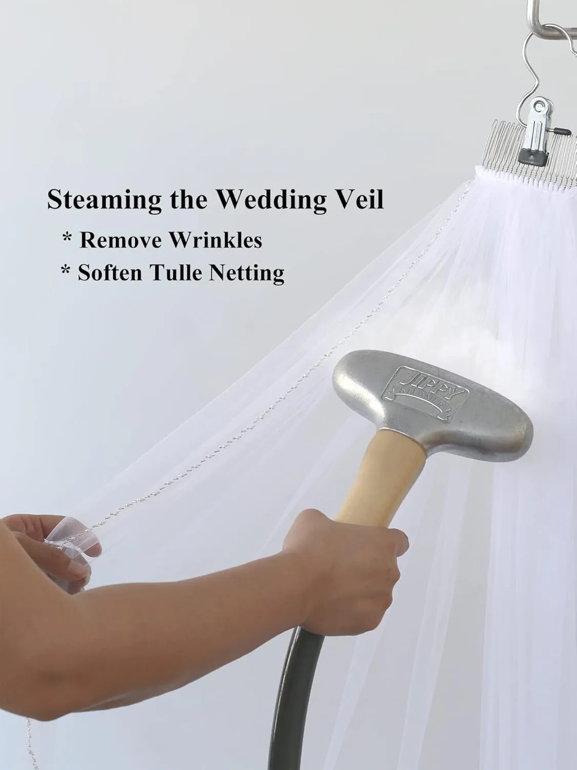 Tier Wavy Crystal Beaded Edge Wedding listen ploy genre thickness Veil SAMKY 1T 1 