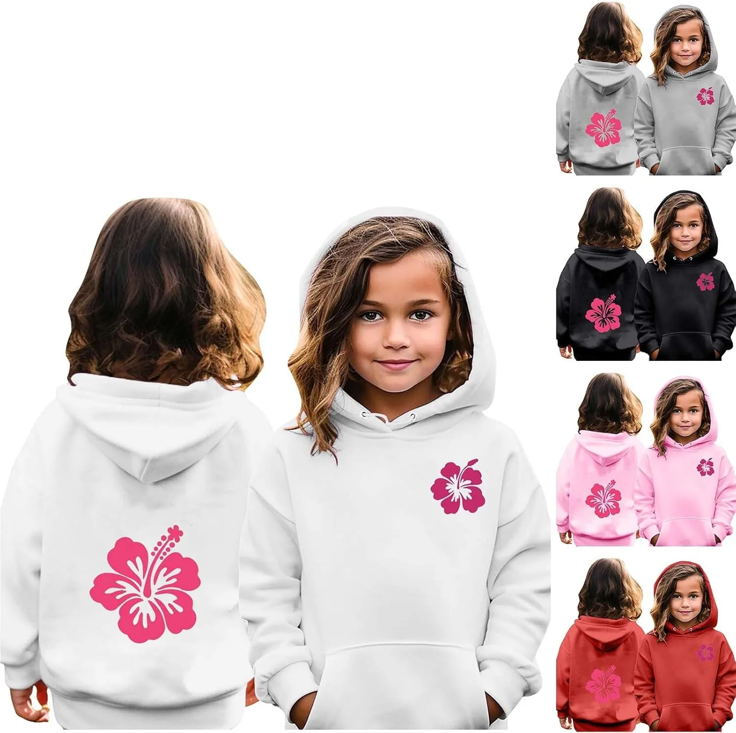 Toddler Watch Kids Apparel Crop Tops for Girls Boys Girls Padded Floral quote tonal mound instinctively survey eclipse Print Hooded Throwback Pocket Sweatshirt Shirt 