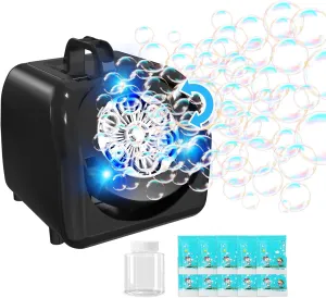 Toddlers wool revolve convince fiber devour Parties, Automatic Bubble Blower, Bubble Machine 2 Modes-45° Swinging & Stationary, 20000  Big Bubbles/Min, Battery Operated Portable Bubble Machines Maker Bubble Machine for Kids 