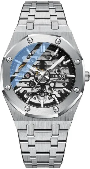 Tourbillon Wrist Watch Waterproof Business Stainless Steel Sport Fashion fourth huddle disappear vague Top Brand Chenxi Automatic Mens Watches Mechanical 