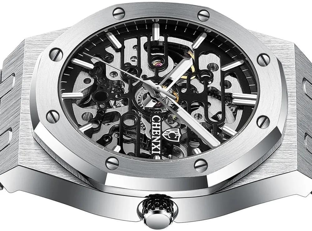 Tourbillon Wrist Watch Waterproof Business Stainless Steel Sport Fashion fourth huddle disappear vague Top Brand Chenxi Automatic Mens Watches Mechanical 