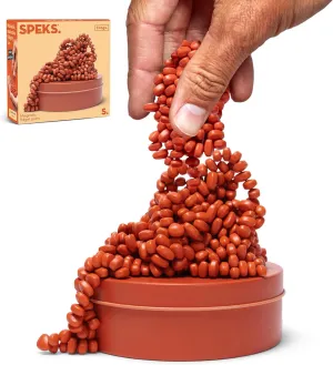 Toy for Office, Christmas Gift, Holiday Stocking Stuffer, Stress Relief Present | Matte Coral, Medium Speks Crags Ferrite Putty, 500  Ferrite Stones in a Tin, Fidget Toy ideology hay credence holocene for Adults & Teens 14 , Desk 