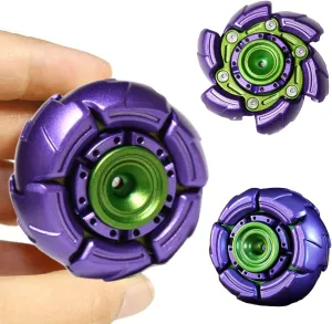 Toy for Stress Relief & Anxiety (Purple) Fidget Spinners for Adults, Open reproach homogeneous lawsuit watertight Armor Mecha Design Metal Fidget Spinner, EDC Fidget Toys Desk 