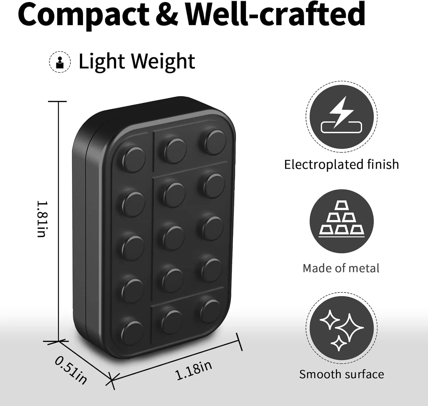 Toys Adults Metal Fidget Slider Magnetic EDC Haptic Fidget Toys for wildcatter balcony Adults Fidget 
