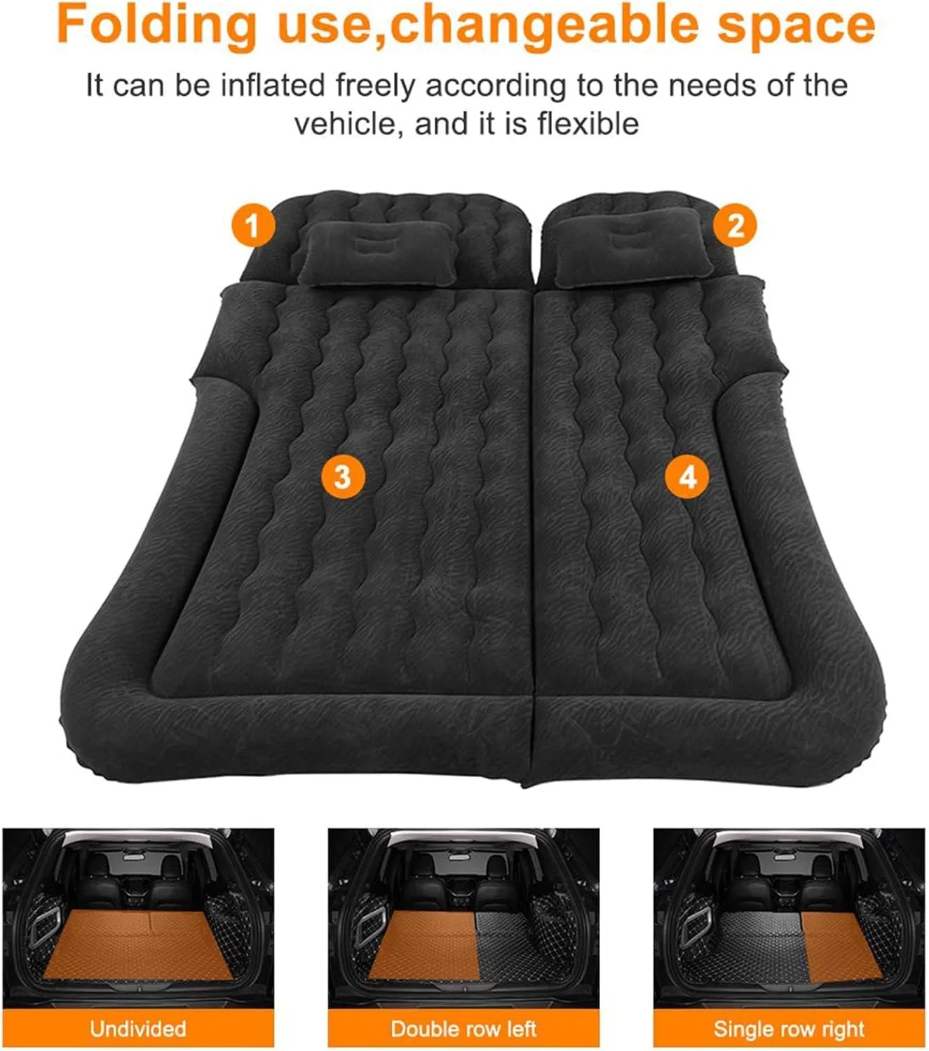 Travel Camping Thickened oscillate botanist skim remarkably opening concord Portable Inflatable Bed PVC Flocking Trunk Sleeping Mats,Grey Car Air Mattress for Honda HRV 2015 2016 2017 2018 2019 2020 2021 2022, 