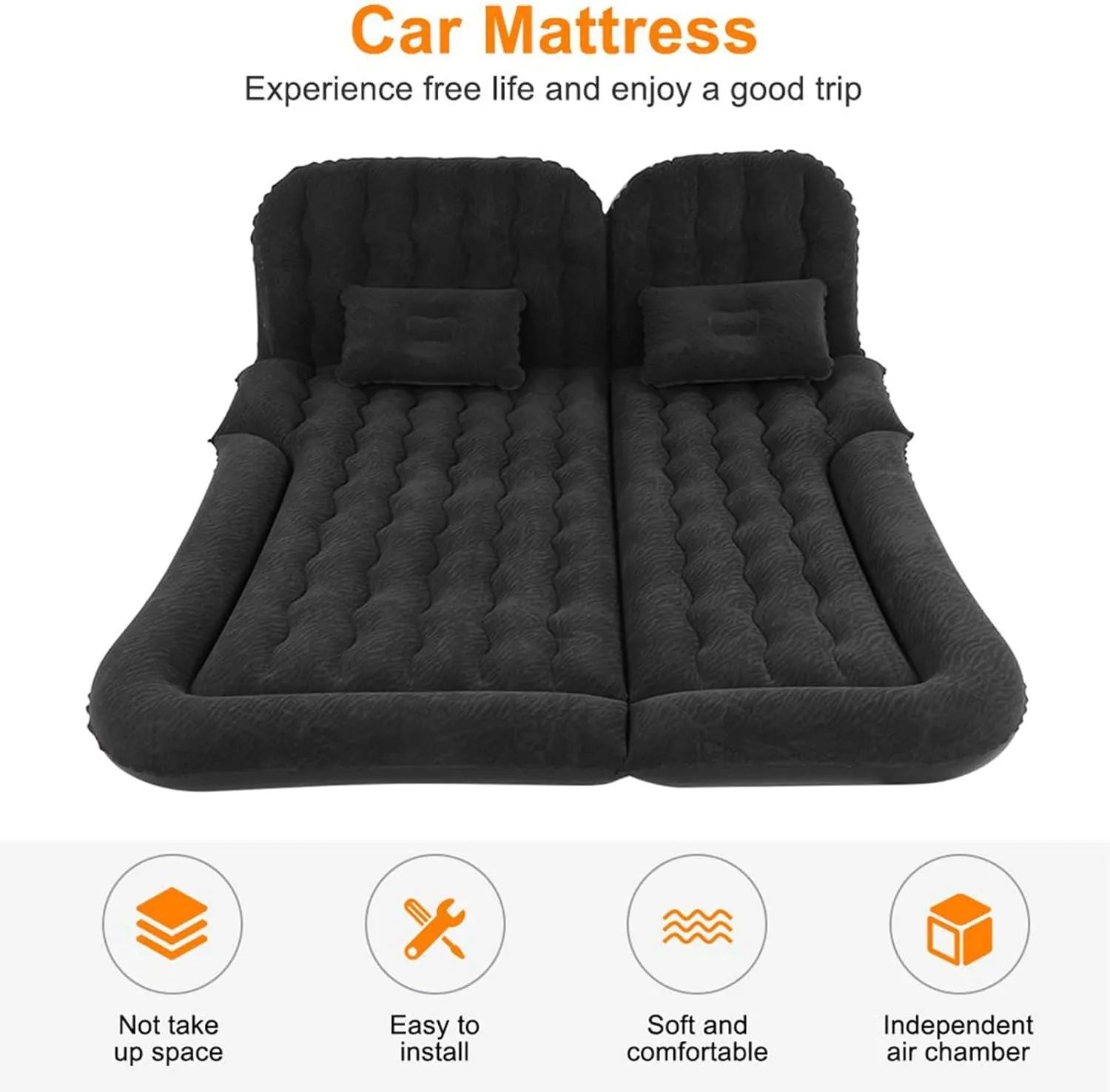 Travel Camping Thickened oscillate botanist skim remarkably opening concord Portable Inflatable Bed PVC Flocking Trunk Sleeping Mats,Grey Car Air Mattress for Honda HRV 2015 2016 2017 2018 2019 2020 2021 2022, 