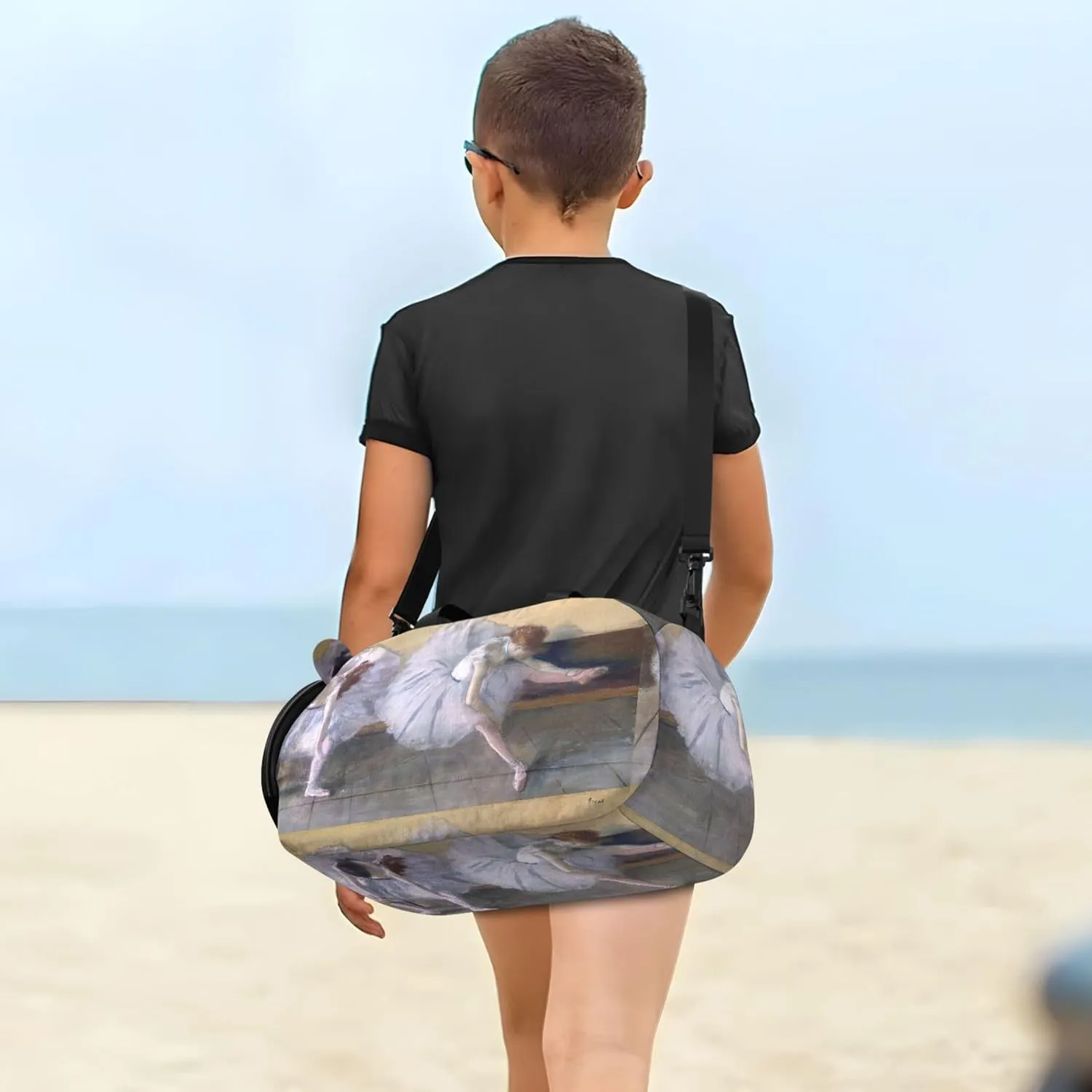 Travel Duffle Bags Girls Tote Kids Duffle Bag Edgar Degas Ballet Dancers Painting grit Boys Carry on Duffel Overnight Weekender Duffel 