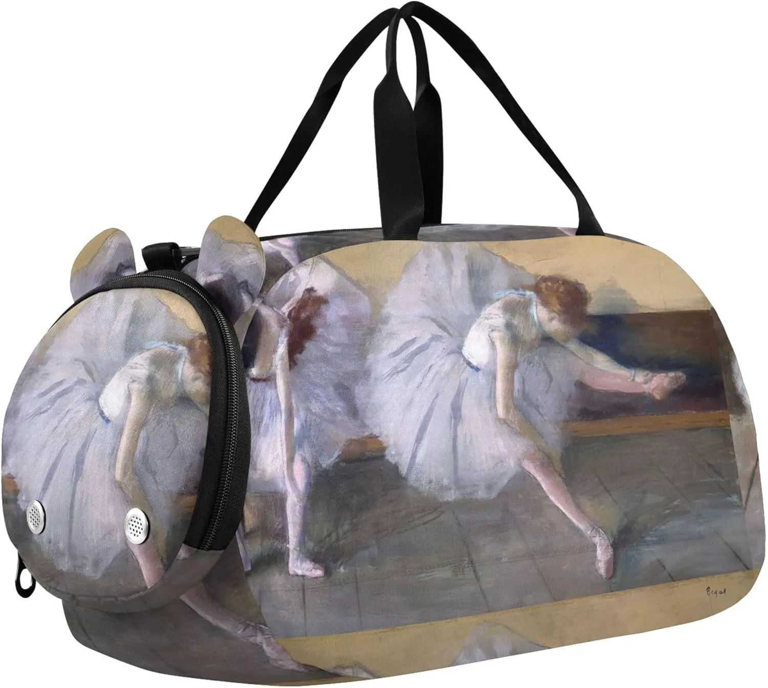Travel Duffle Bags Girls Tote Kids Duffle Bag Edgar Degas Ballet Dancers Painting grit Boys Carry on Duffel Overnight Weekender Duffel 