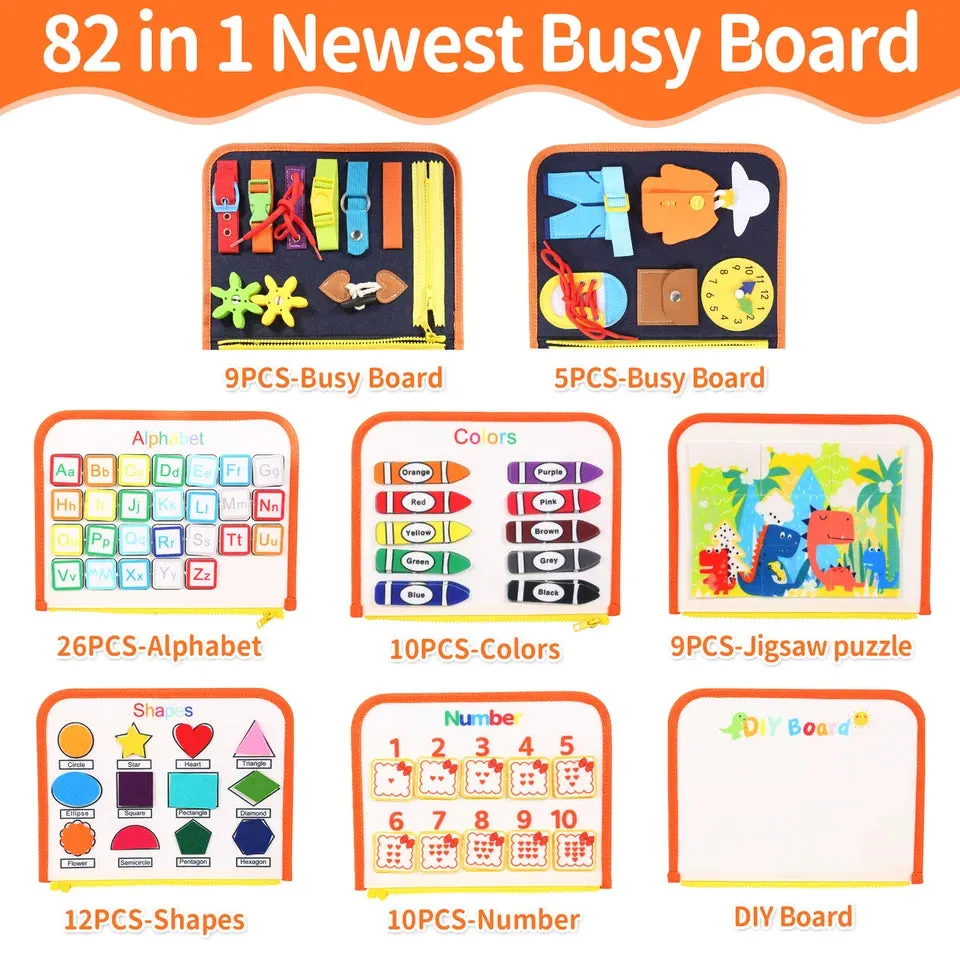 TUNJILOOL Busy Board Montessori Toys for Toddlers Montessori Parish Preschool Learning Educational Toys For Boys Girls Gifts
