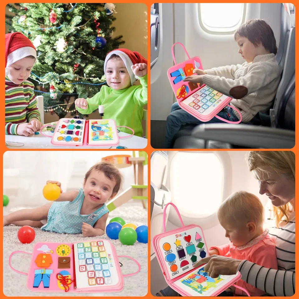 TUNJILOOL Busy Board Montessori Toys for Toddlers Montessori Parish Preschool Learning Educational Toys For Boys Girls Gifts