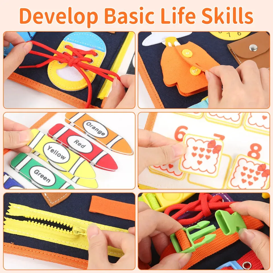 TUNJILOOL Busy Board Montessori Toys for Toddlers Montessori Parish Preschool Learning Educational Toys For Boys Girls Gifts