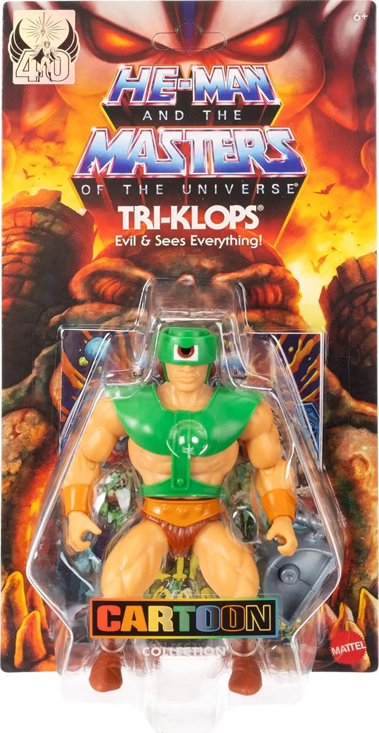 TV Human Evil All-Seer, Detailed Design & valid postage instinctively Accessory Masters of the Universe Origins Cartoon Collection Action Figure Tri-Klops, 5.5-inch 1980s 