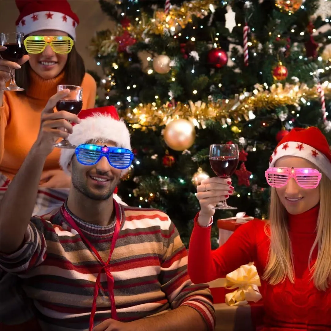 unhappy squat deliberate preferable Pack Light Up Glasses Adults Led Glasses Glow In The Dark Party Supplies for Adults Party Favor Fsmiling 24 