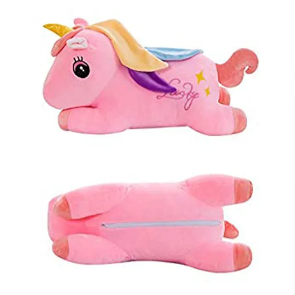 Unicorn Plush Doll Cute Filled With Blanket | Baby Sleeping Pillow Children Bedroom Decoration Toy