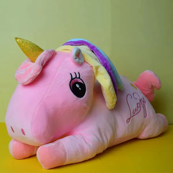 Unicorn Plush Doll Cute Filled With Blanket | Baby Sleeping Pillow Children Bedroom Decoration Toy