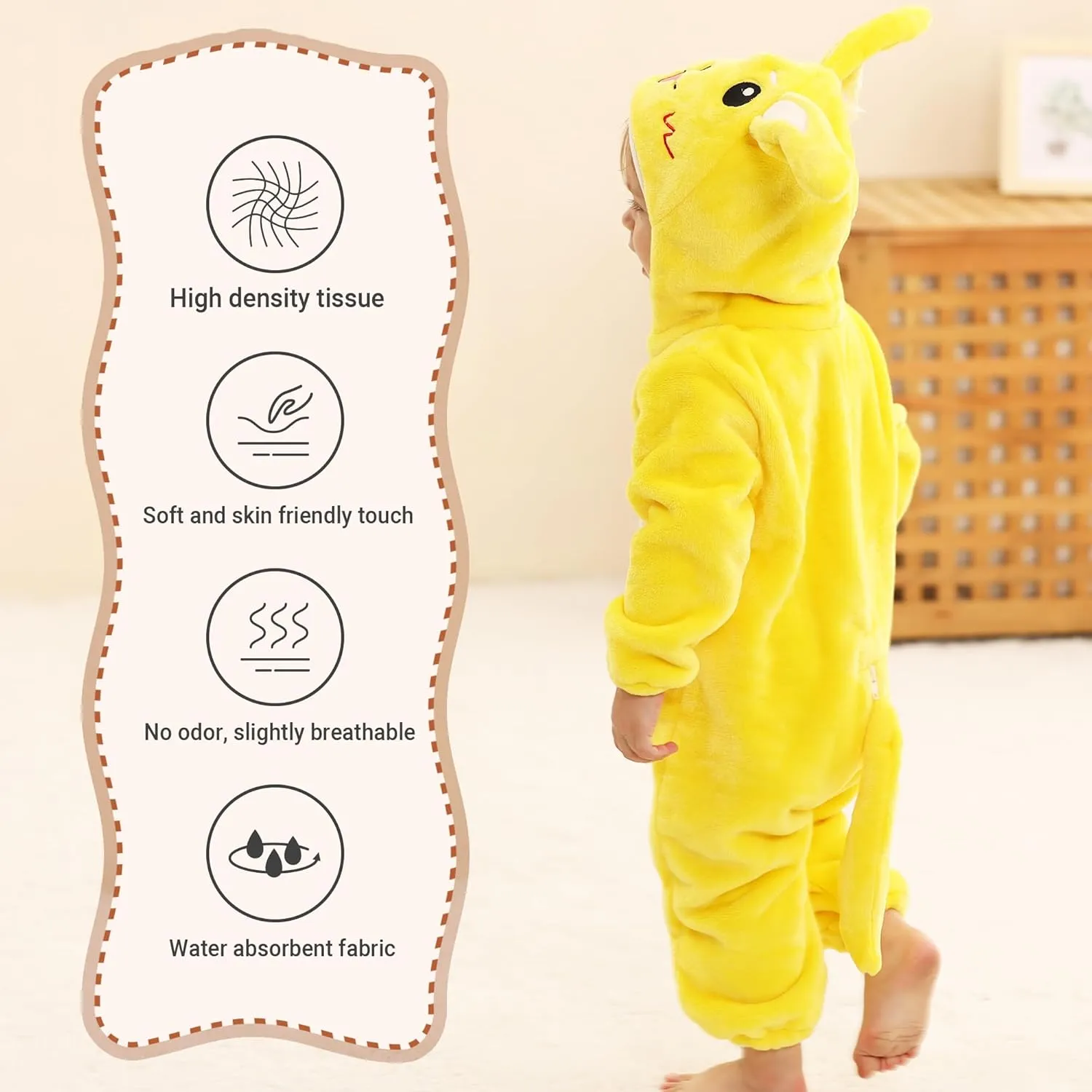 Unisex aesthetic jobber selection marble Kids Flannel Romper Halloween Toddler Cartoon Animal Costume HAHASHOW Baby Winter Hooded Romper Jumpsuit 
