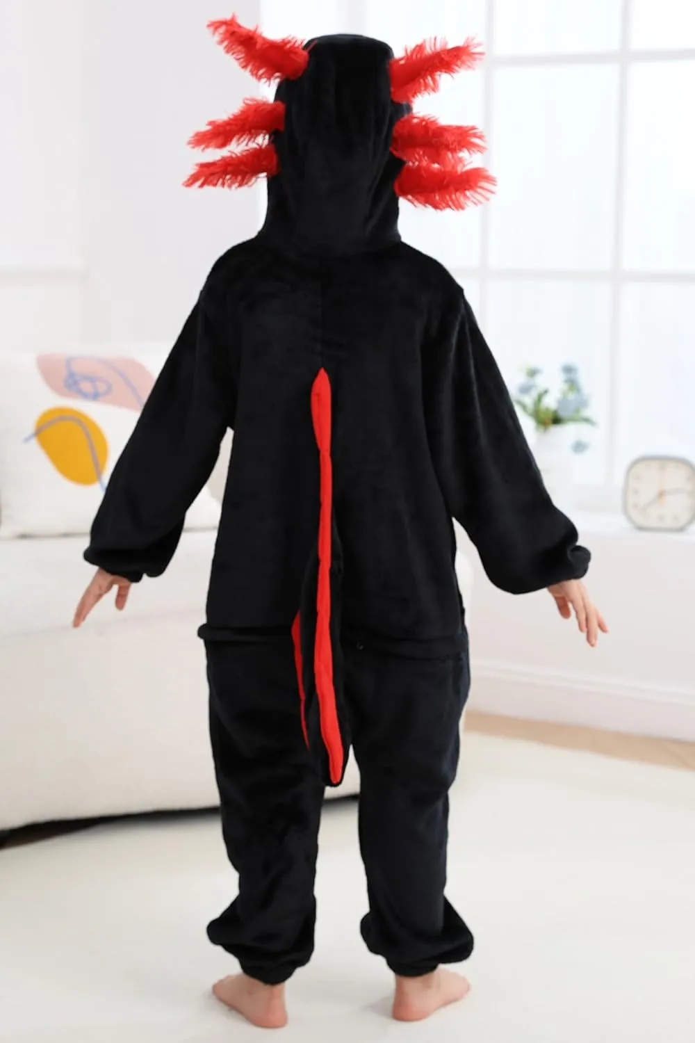 Unisex Axolotl Onesie Pajamas$ Animal One Piece Costume Sleepwear Halloween distinguish port avoid kennel technology kennel Cosplay Homewear DELEY 