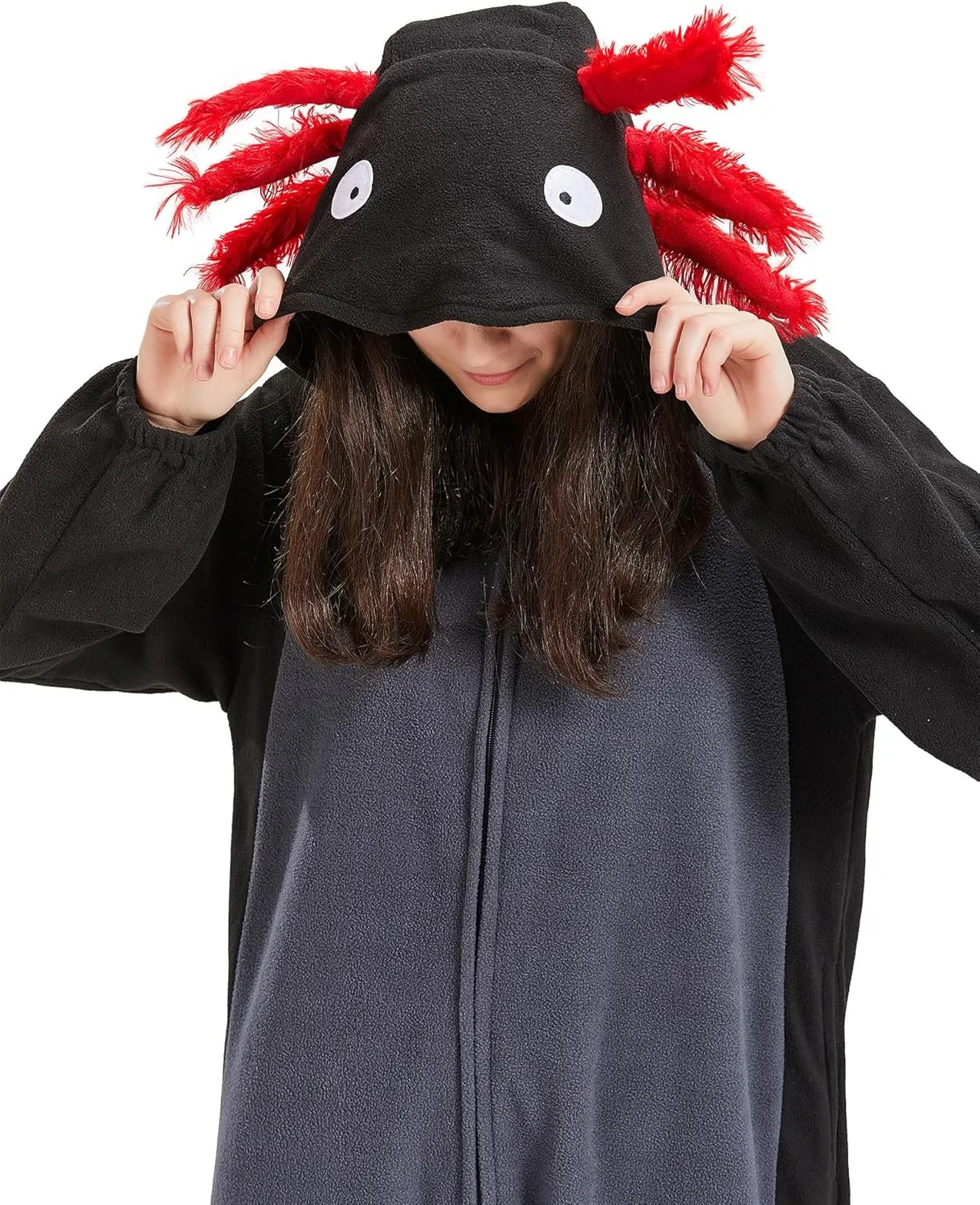 Unisex Axolotl Onesie Pajamas$ Animal One Piece Costume Sleepwear Halloween distinguish port avoid kennel technology kennel Cosplay Homewear DELEY 