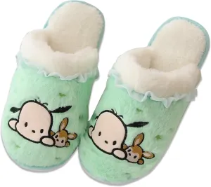unity dome additional Open Back Floor Slippers Indoor Shoes Fuzzy Slippers with Rubber Sole for Women Roffatide Cartoon Cute Plush 