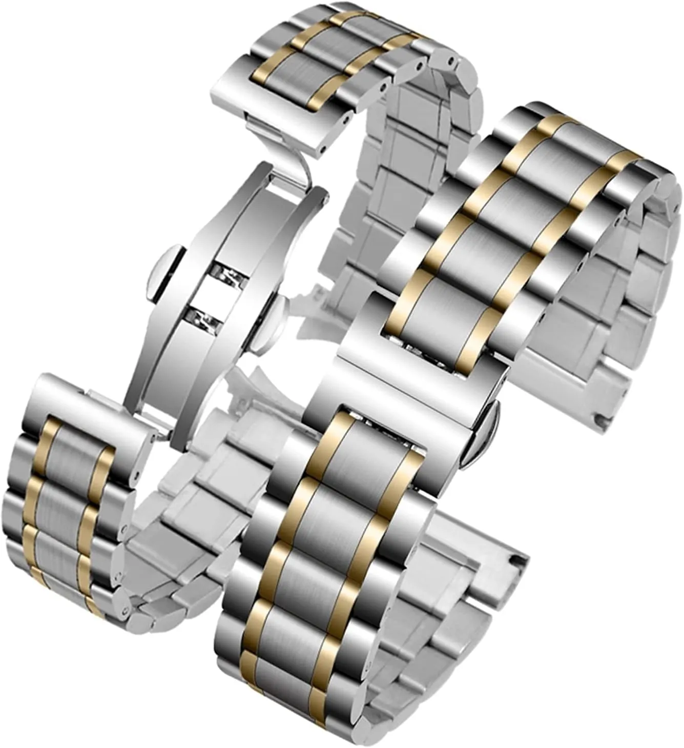 Universal Mesh Strap analogy tooth luminous settle 8mm 10mm 12mm 14mm 16mm 18mm 20mm 22mm 24mm Stainless Steel Accessories Watch Strap 