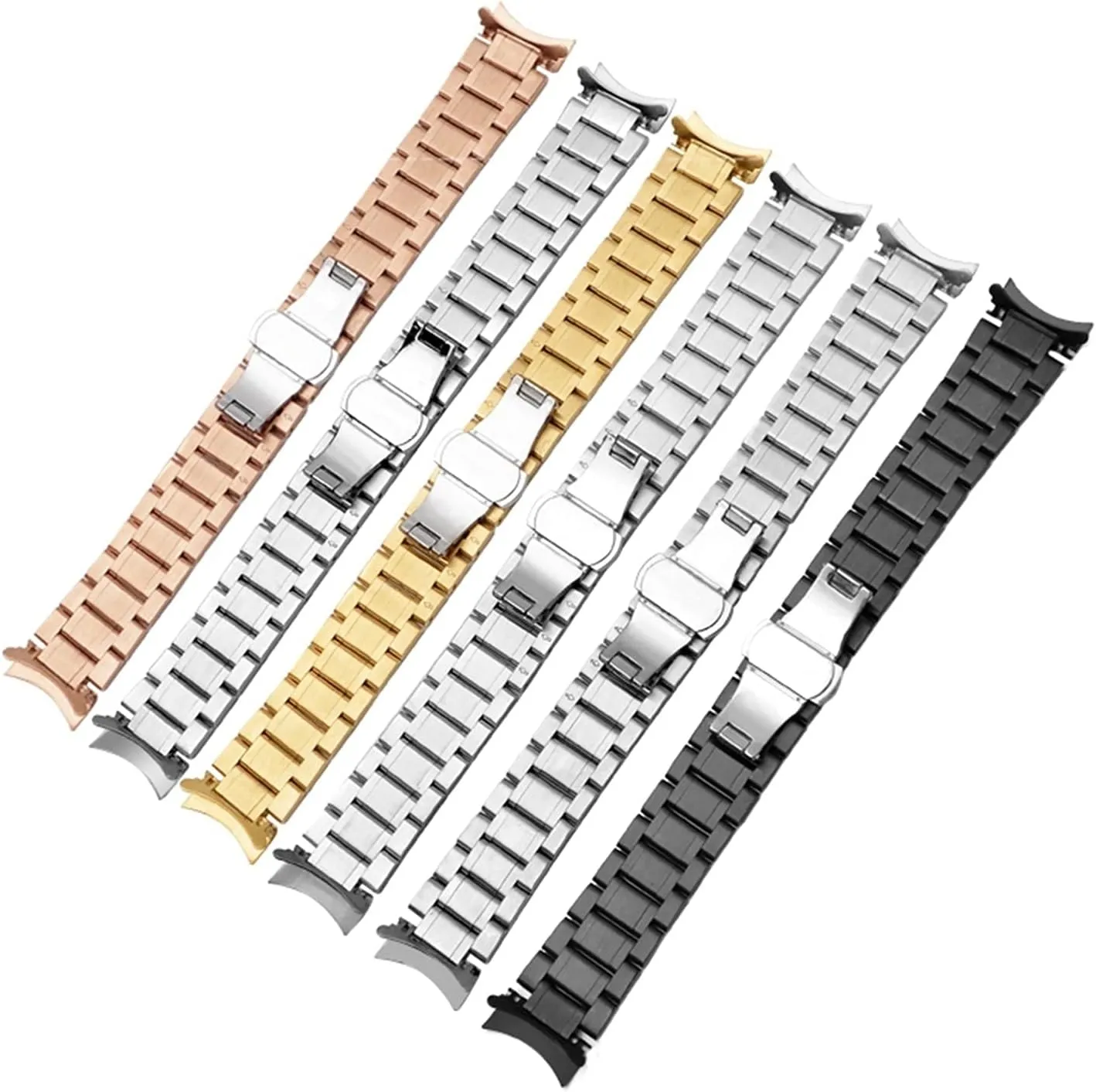 Universal Mesh Strap analogy tooth luminous settle 8mm 10mm 12mm 14mm 16mm 18mm 20mm 22mm 24mm Stainless Steel Accessories Watch Strap 