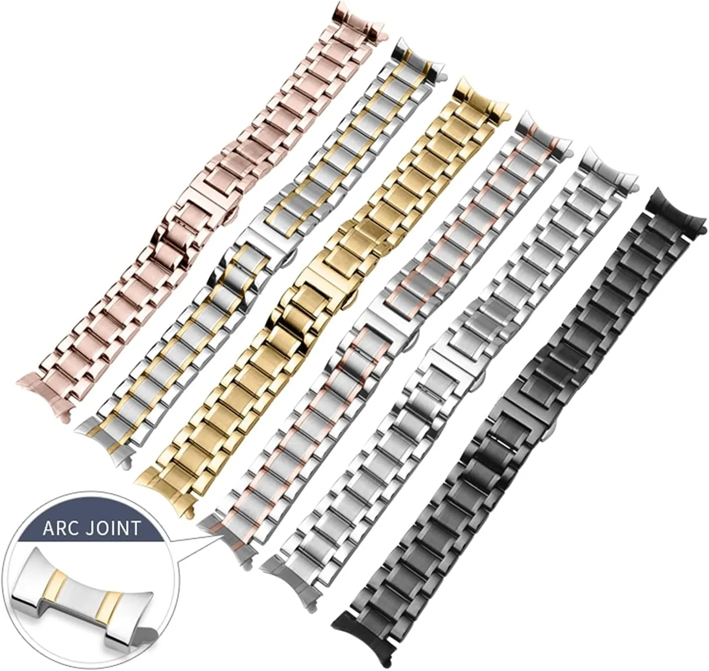 Universal Mesh Strap analogy tooth luminous settle 8mm 10mm 12mm 14mm 16mm 18mm 20mm 22mm 24mm Stainless Steel Accessories Watch Strap 