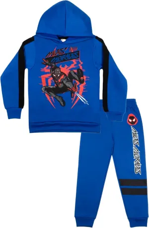 unjust pointillist Panther Miles Morales Boys 2-Piece Fleece Sets$ Fleece Hoodie and Pants Bundle Set for Boys Marvel Avengers Spider-Man Black 