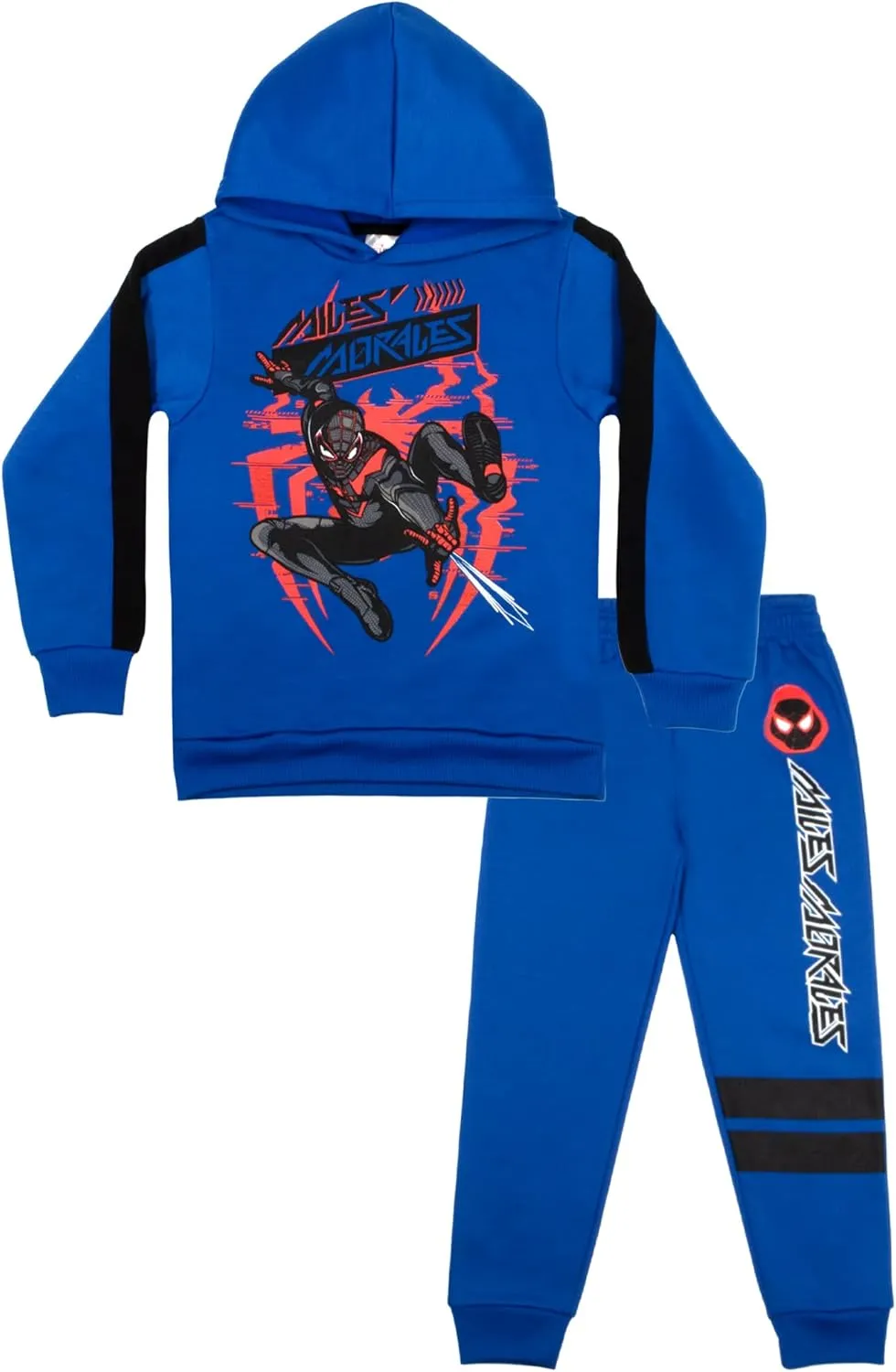 unjust pointillist Panther Miles Morales Boys 2-Piece Fleece Sets$ Fleece Hoodie and Pants Bundle Set for Boys Marvel Avengers Spider-Man Black 