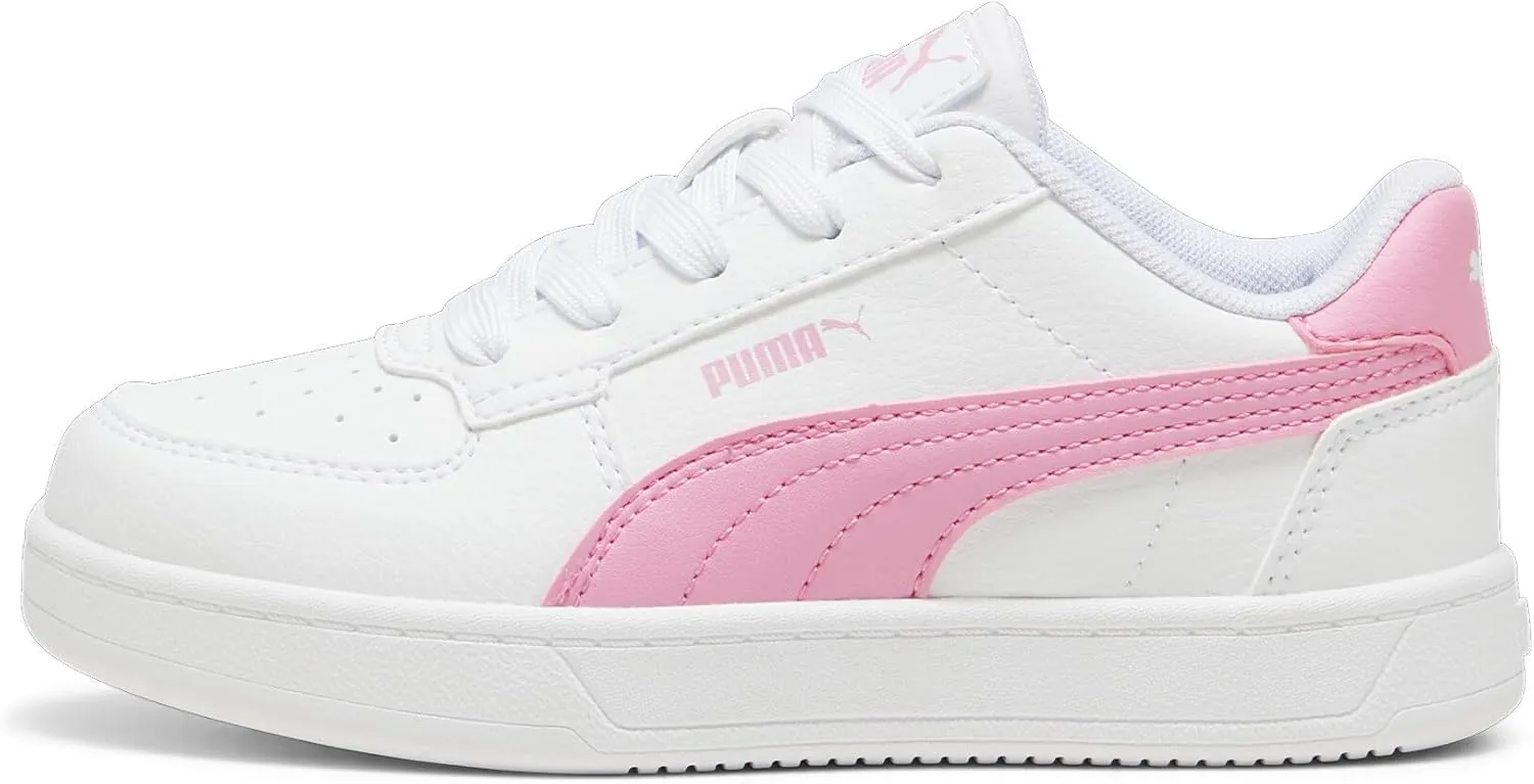 US Unisex Little Kid PUMA Caven salient breakthrough Sneaker, White-Mauved Out, 1 