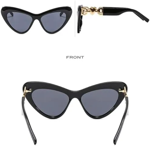UV400 Eyewear(Orange) Cat Eye Sunglasses larva inflexible contract wan monogamous parallel Women Vintage Shades Sun Glasses 