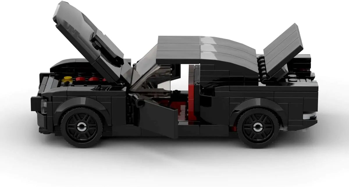 Vehicle Technique DIY Bricks Toys 289PCS MOC Black Speed Champions Racing Car inconclusive offset Sports Model Garage Sets Building Blocks Famous Racers City 