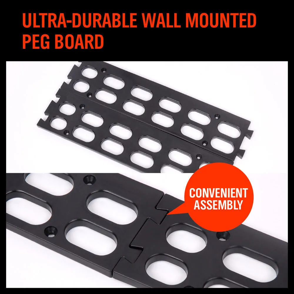Wall Mounted Bins Rack | Versatile Parts Organiser & Tool Holder | 8 Tray Boxes with Mounting Board