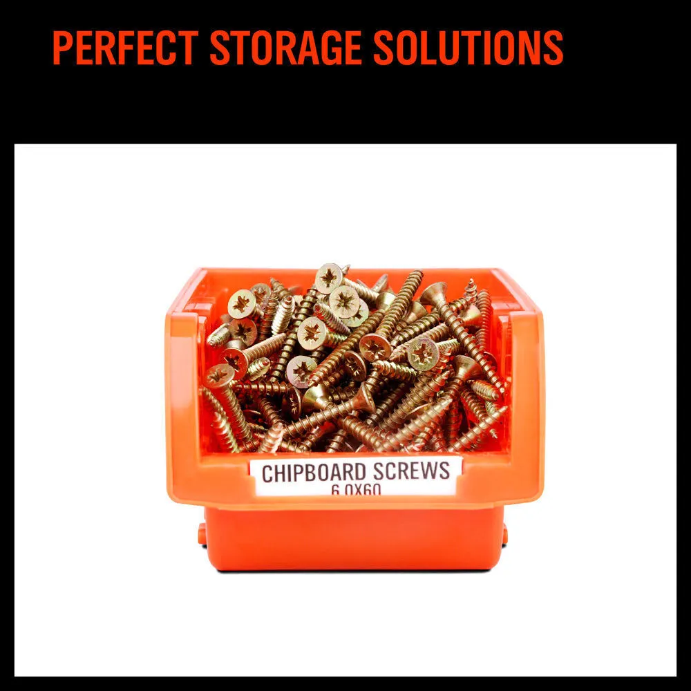 Wall Mounted Bins Rack | Versatile Parts Organiser & Tool Holder | 8 Tray Boxes with Mounting Board