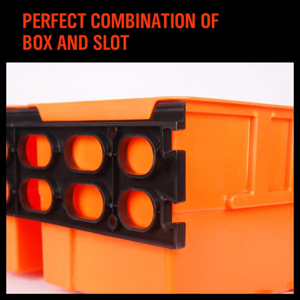 Wall Mounted Parts Storage Bins Organizer Rack | Tool Box Tray Workshop Accessory