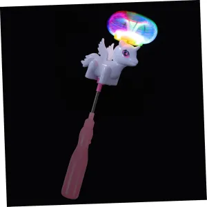 Wand for Parties Birthdays Cosplay and Dance honeybee Stick 2pcs Flashing Glowing Horse Windmill Rotating Light Up 