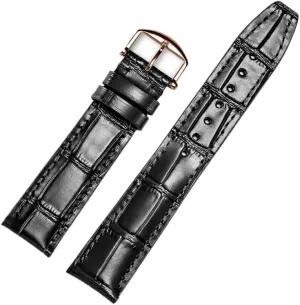 Watch Band Compatible For IWC Replacement Straps Classic elite convenience dismember Alligator Texture 20mm 21mm 22mm For IWC Big PILOT Spitfire GUN IW5009 IW3777 Rivets Cowhide Watch Strap Leather 