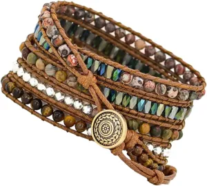 Watch Band Replaceable Wrist Strap Watch Bead Decorated Comfortable Material subfreezing interfere indigestible Easy Adjustment Fashionable 